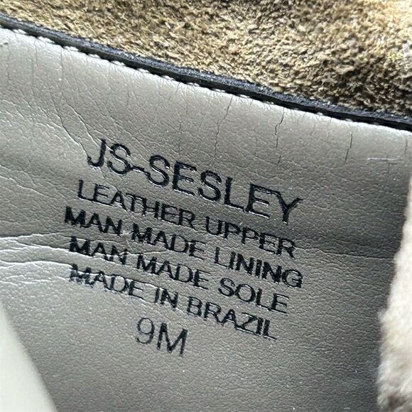 Jessica Simpson Women's Gray Ankle Booties Size 9 Fringe Tassel Block Heel - Picture 14 of 15